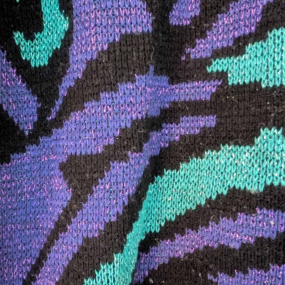 Swatch Graphic Sweater - Black, Purple, and Green - Picture 4 of 6